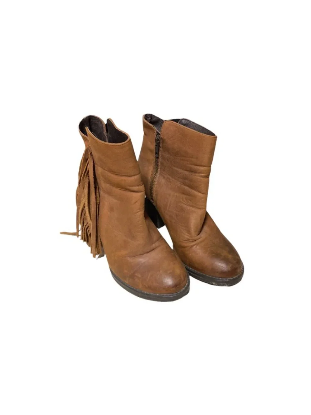 Steve Madden Woodstock Ankle Boots Beige size 7.5 Western Country Festival Boho